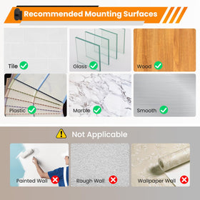 Aikzik easy-peel adhesive back for quick setup