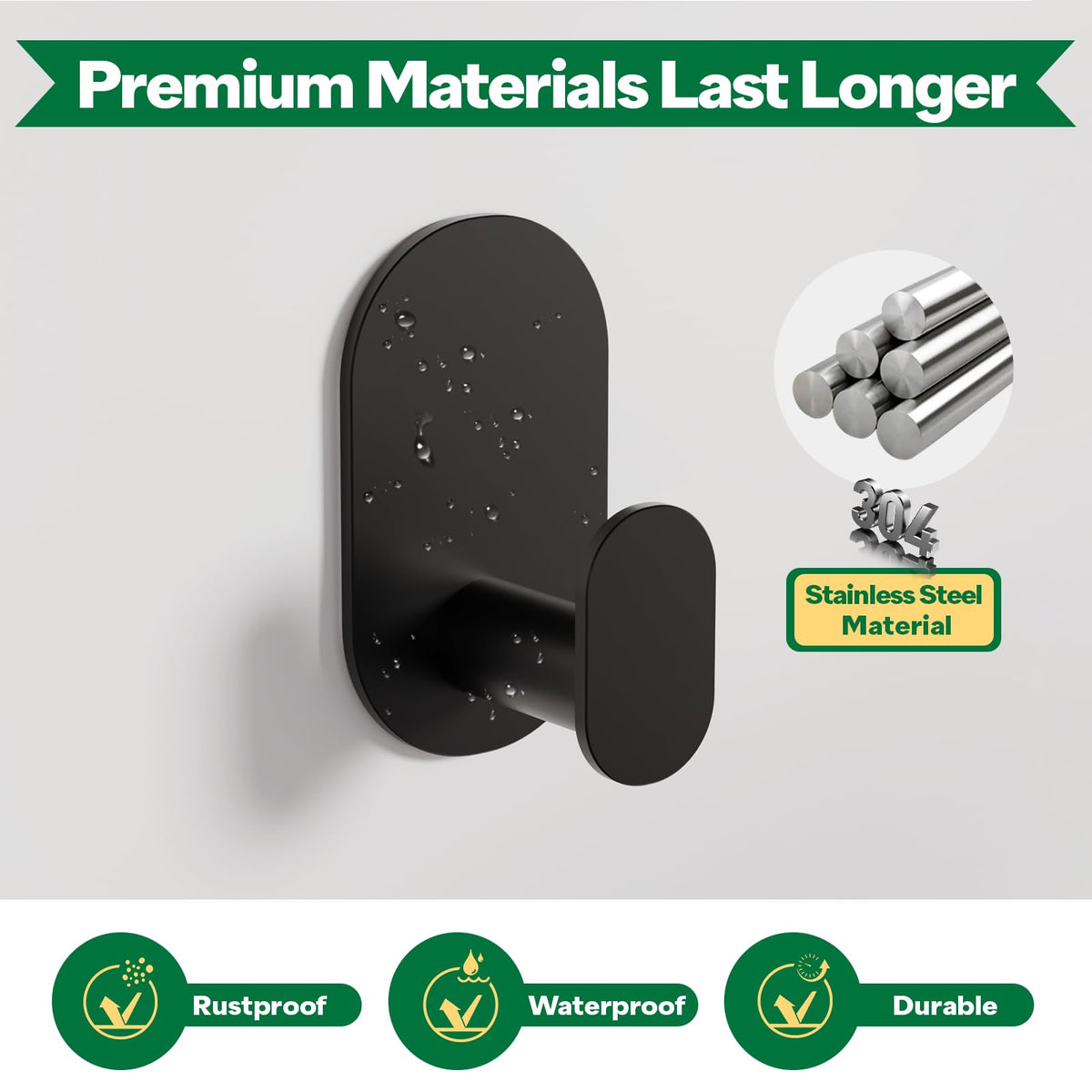 Aikzik stainless steel black finish adds sleek durability to any room