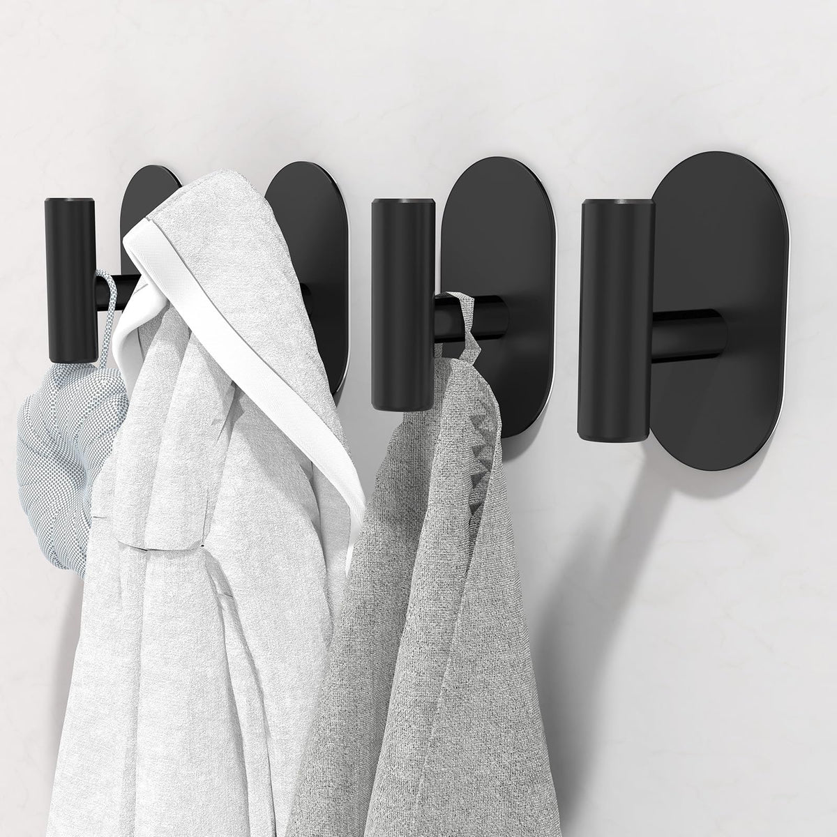 Aikzik stainless steel towel hook resists bathroom moisture and rust