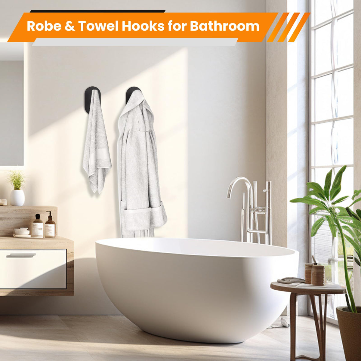 Aikzik versatile wall hook for towels, hats, robes