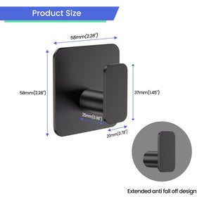 Aikzik wall hook with no-damage installation protects surfaces