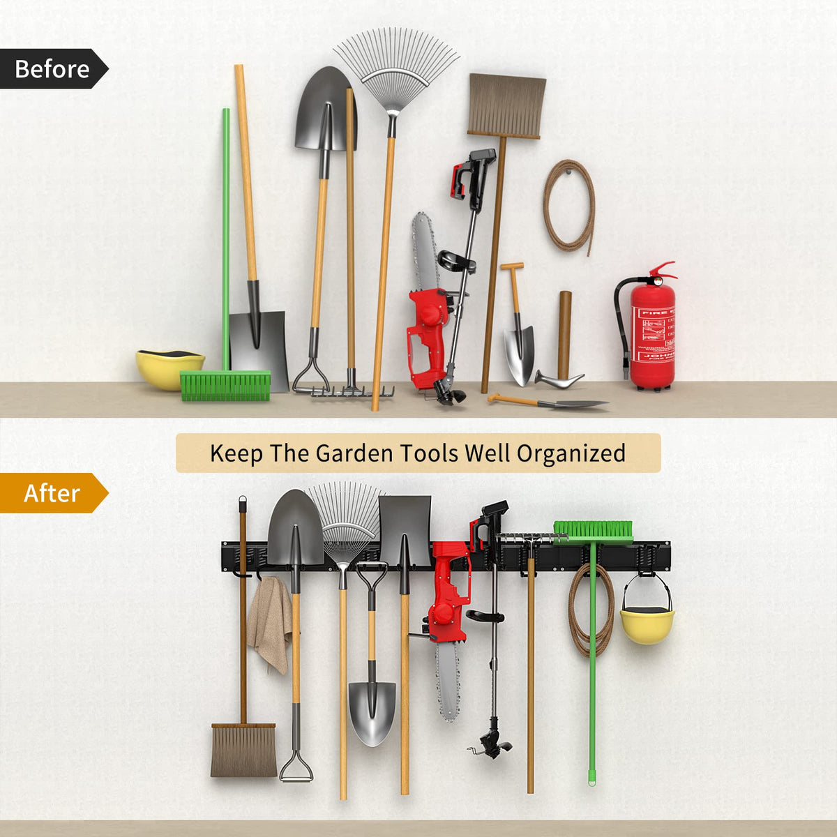 Ailadl tool rack installs quickly for fast organization in minutes.