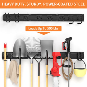 Ailadl rubber-coated hooks protect tools from slipping and damage.