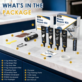Ailiaili repair kit in action on a quartz countertop demonstrates fast, durable restoration