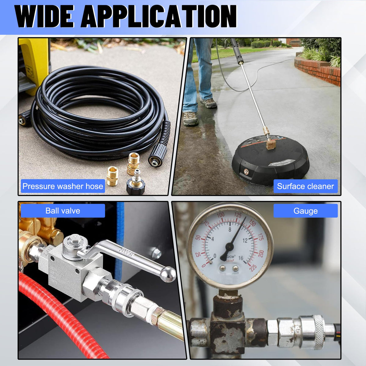 Ailbiuko Teflon tape included for clean, leak-free installation.