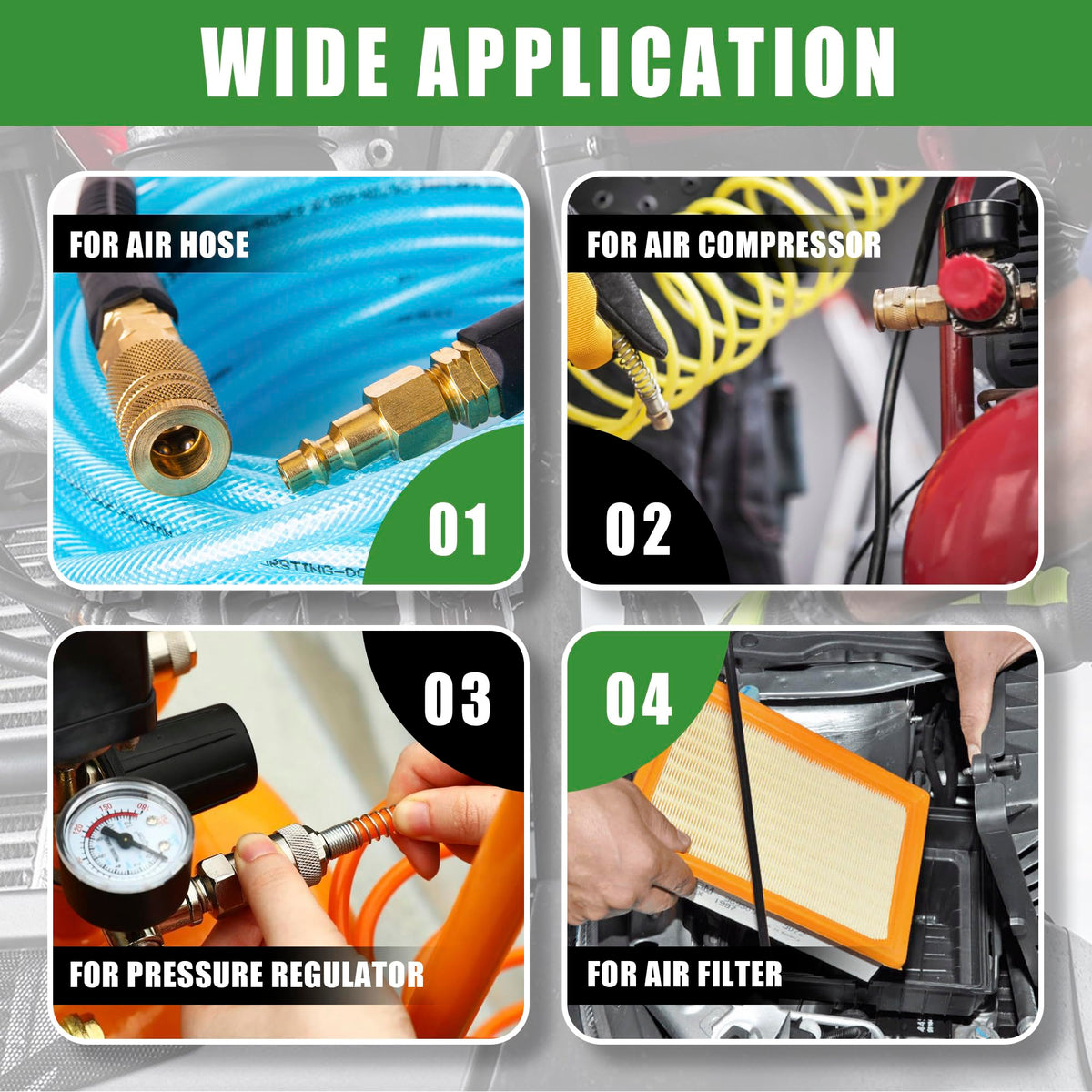 Ailbiuko teflon tape pack included to help seal joints.