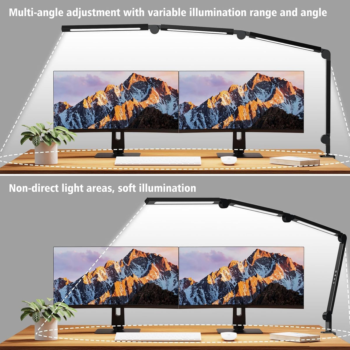 The AILBTON lamp offers color temperature control from warm to cool tones.