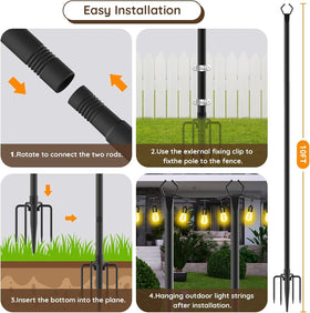 AILBTON indoor-outdoor use of light poles for flexible spaces