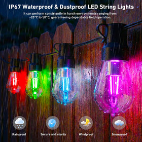 AILBTON shatterproof bulbs stay safe around kids and pets while outdoors.