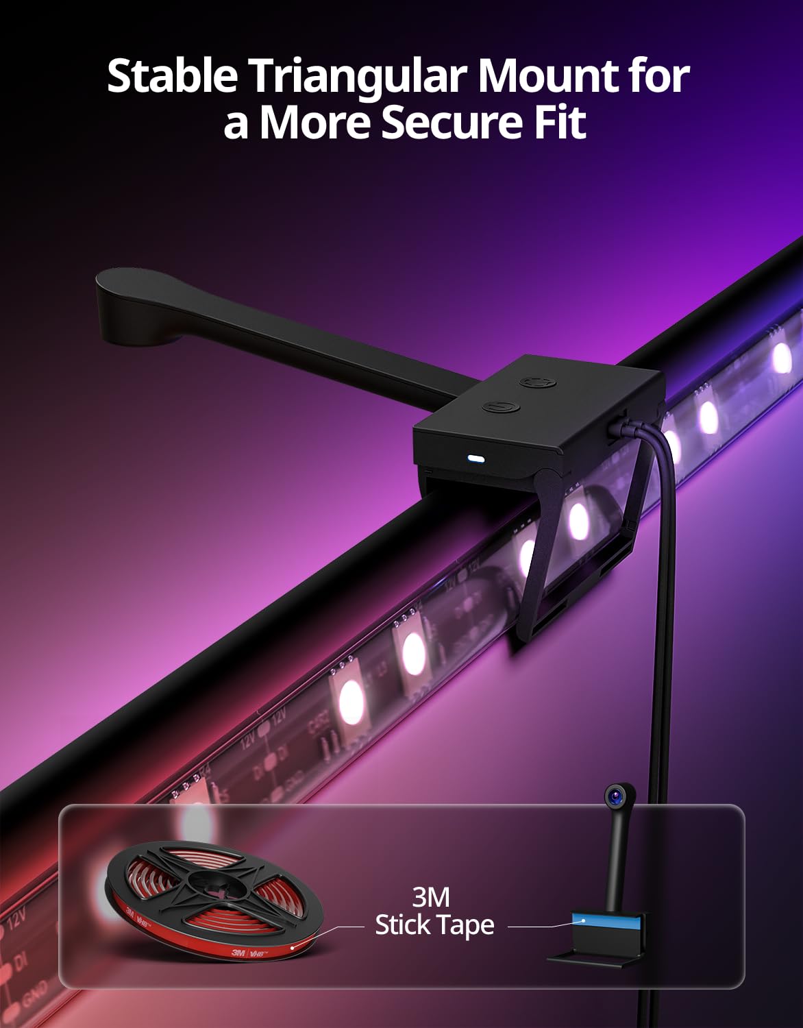Ailofy 360° ecosystem lighting extending beyond the screen into the room.