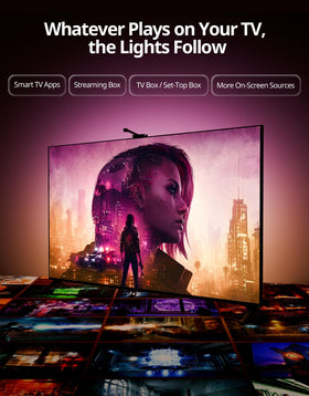 Ailofy app control interface for adjusting colors, brightness, and scenes.