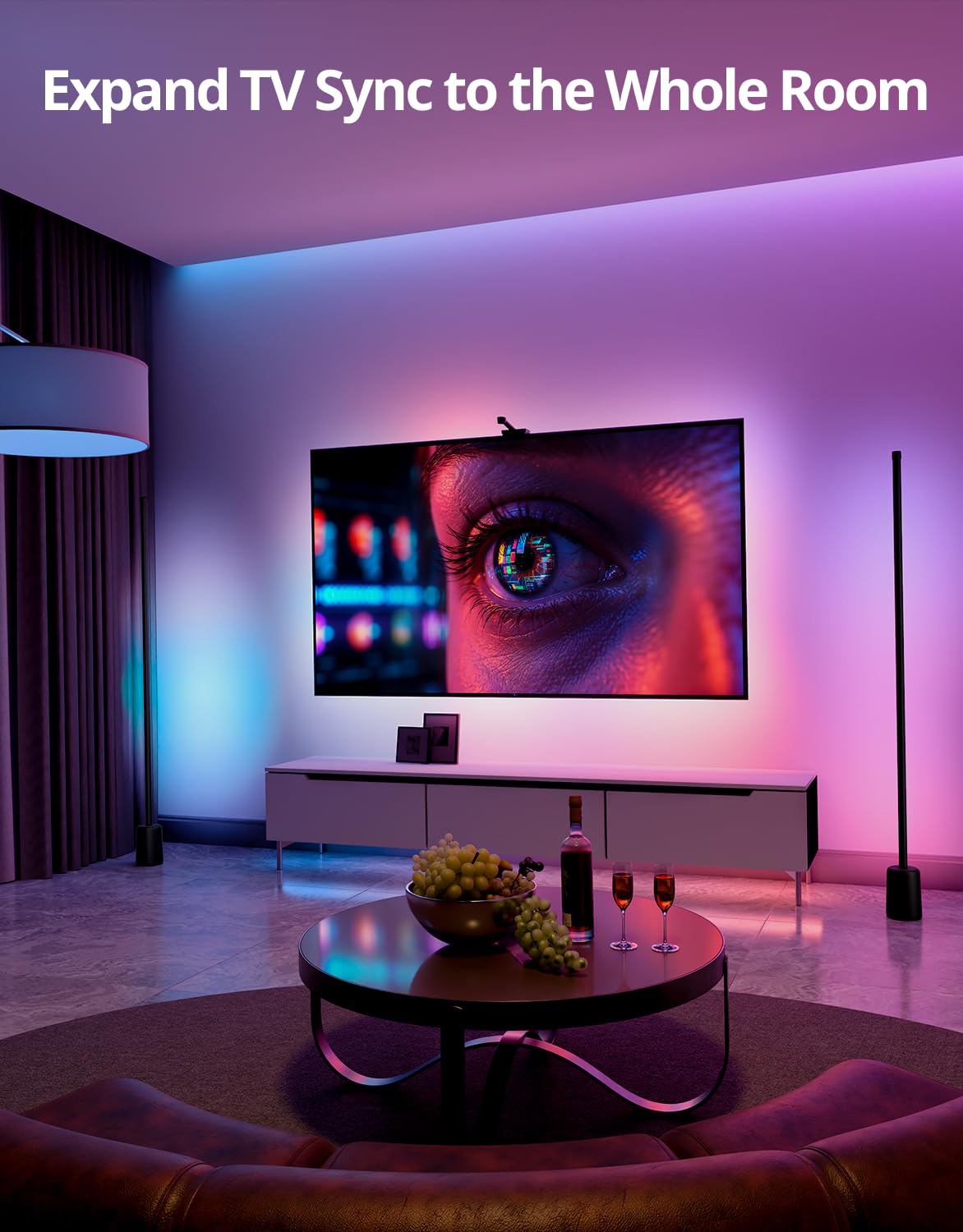Ailofy fixed-length LED strip designed for 75-85 inch TVs