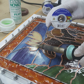 AIM Artist Pure 60/40 solder in action delivers steady flow.