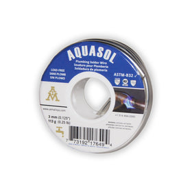 AIM solder wire close-up showing lead-free alloy for durable joints