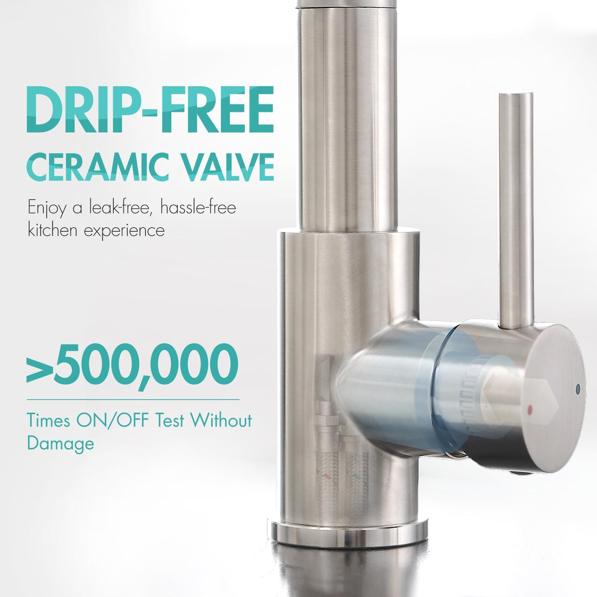 AIMADI 360-degree rotation spout for flexible sink reach
