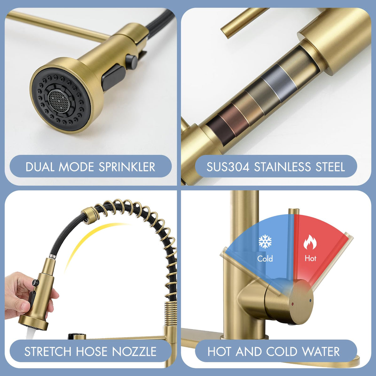AIMADI Easy-Clean Rubber Nozzle keeps mineral buildup at bay