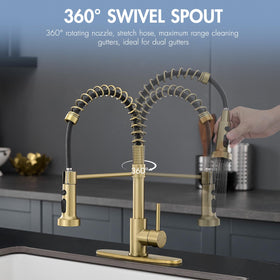 AIMADI 360° Swivel demonstrates full sink reach for large pots