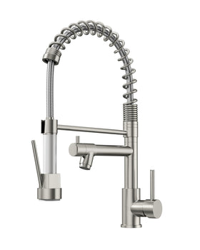AIMADI contemporary kitchen faucet with pull-down sprayer for versatile pots and pans use