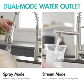 AIMADI heavy-duty spring design supports smooth pull-down operation