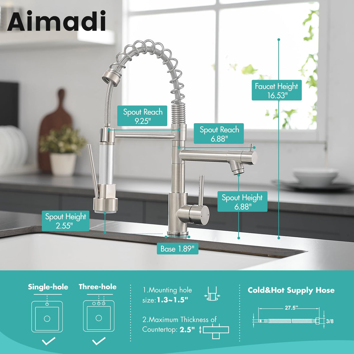 AIMADI quick-connect installation enables plumber-free DIY setup