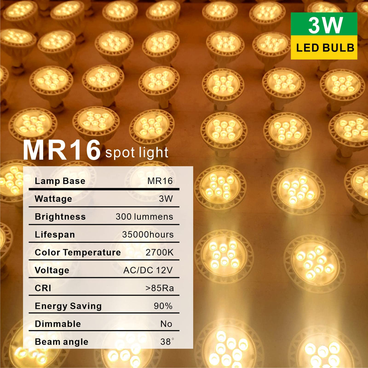AIMEOKO MR16 LED bulb in track lighting delivers steady 300 lumens