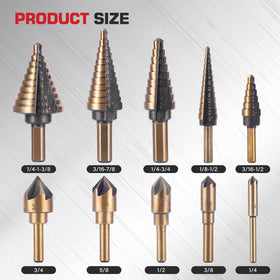AIMLENTOOL titanium-coated step bits provide durable sharpness during metal drilling