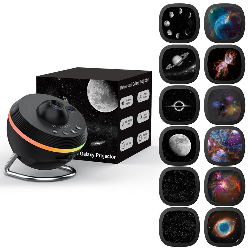 Ainael Galaxy Projector main unit delivers crisp star field projection.