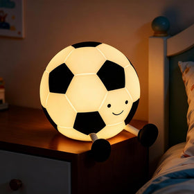 AINEEU Soccer Night Light ball with a soft glow for bedtime ambiance.