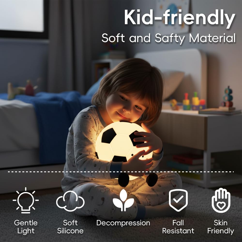 AINEEU Soccer Night Light bedroom decor that adds a playful touch.