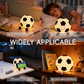 AINEEU Soccer Night Light portable for travel and camping with kids.