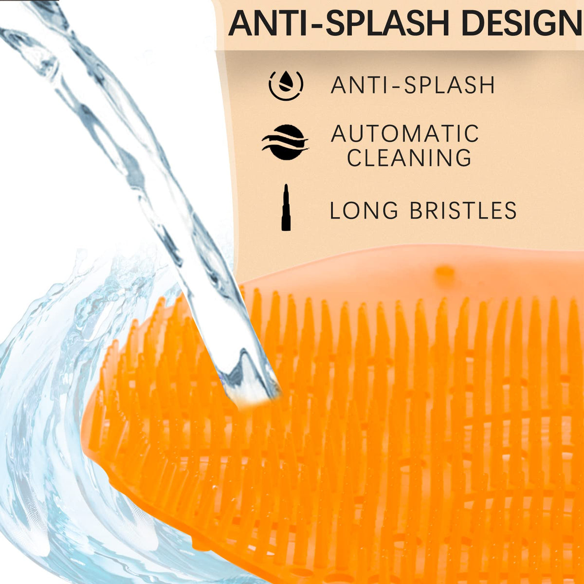 Ainneie urinal screens bristle technology close-up demonstrates splash reduction.