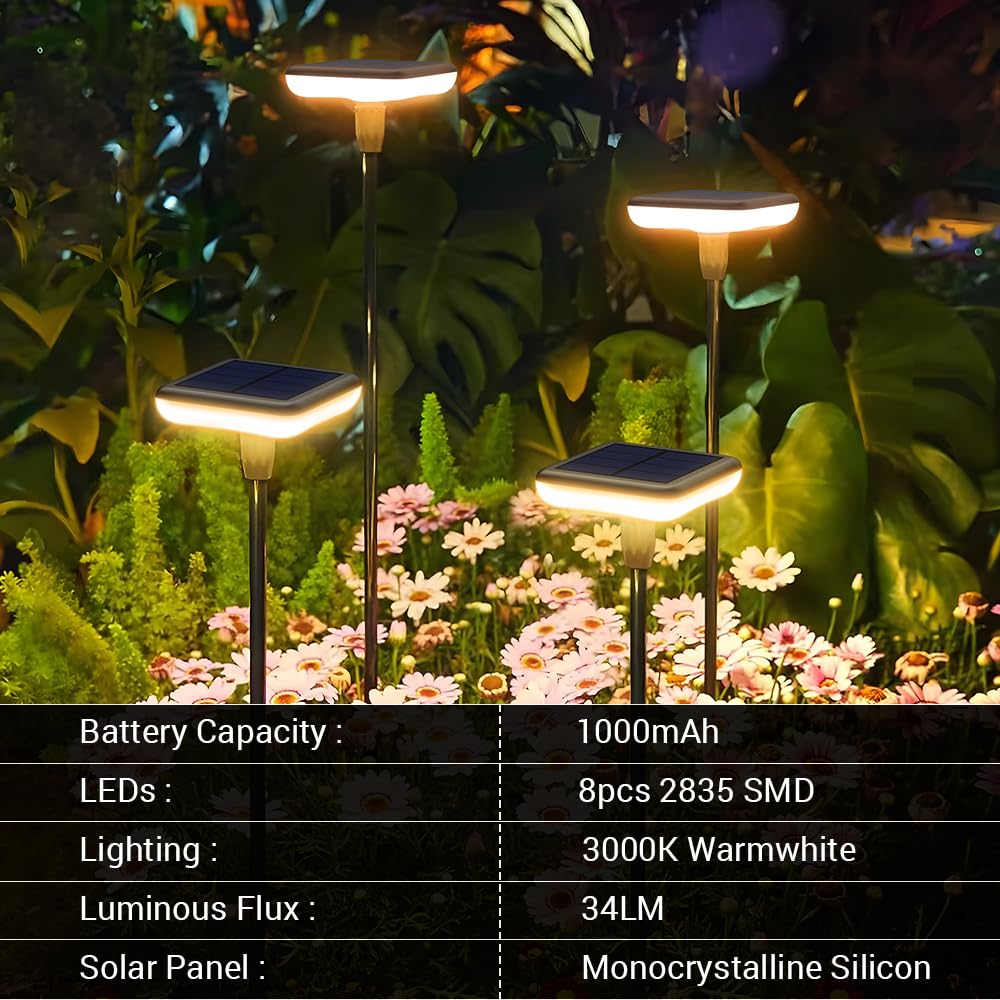Ainostone lights feature dusk-to-dawn auto on/off for energy efficiency