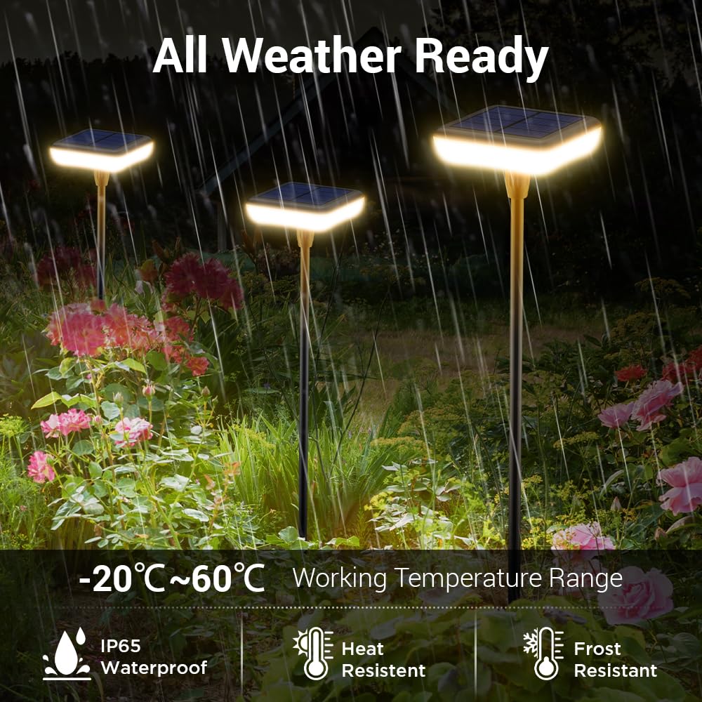 Ainostone solar lights easy installation with no wiring required