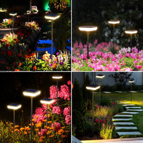 Ainostone solar lights backyard ambience enhancing yard decor