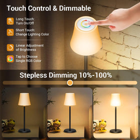 Ainostone ABS waterproof shade powering outdoor-safe mood lighting.