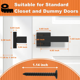 Ainozz dummy handle showing mounting screws included for quick installation.
