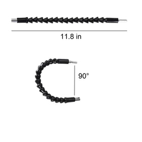 AionneWie flexible drill bit extension rotates 361 degrees for hard-to-reach spots