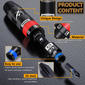 Aiourx four-slot Phillips bits illustrate versatile repair readiness.