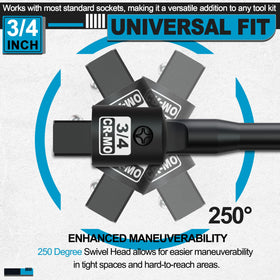 Aiourx polished round handle for a comfortable, fatigue-free grip