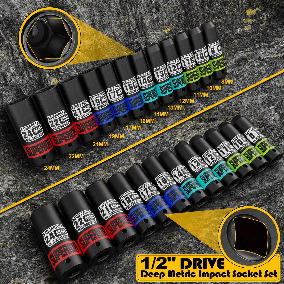 Aiourx quick-release socket holder keeps sockets secure for fast swaps.