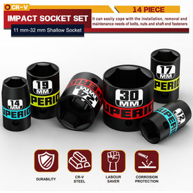 Aiourx sockets include designated slots to prevent dropping pieces during work.