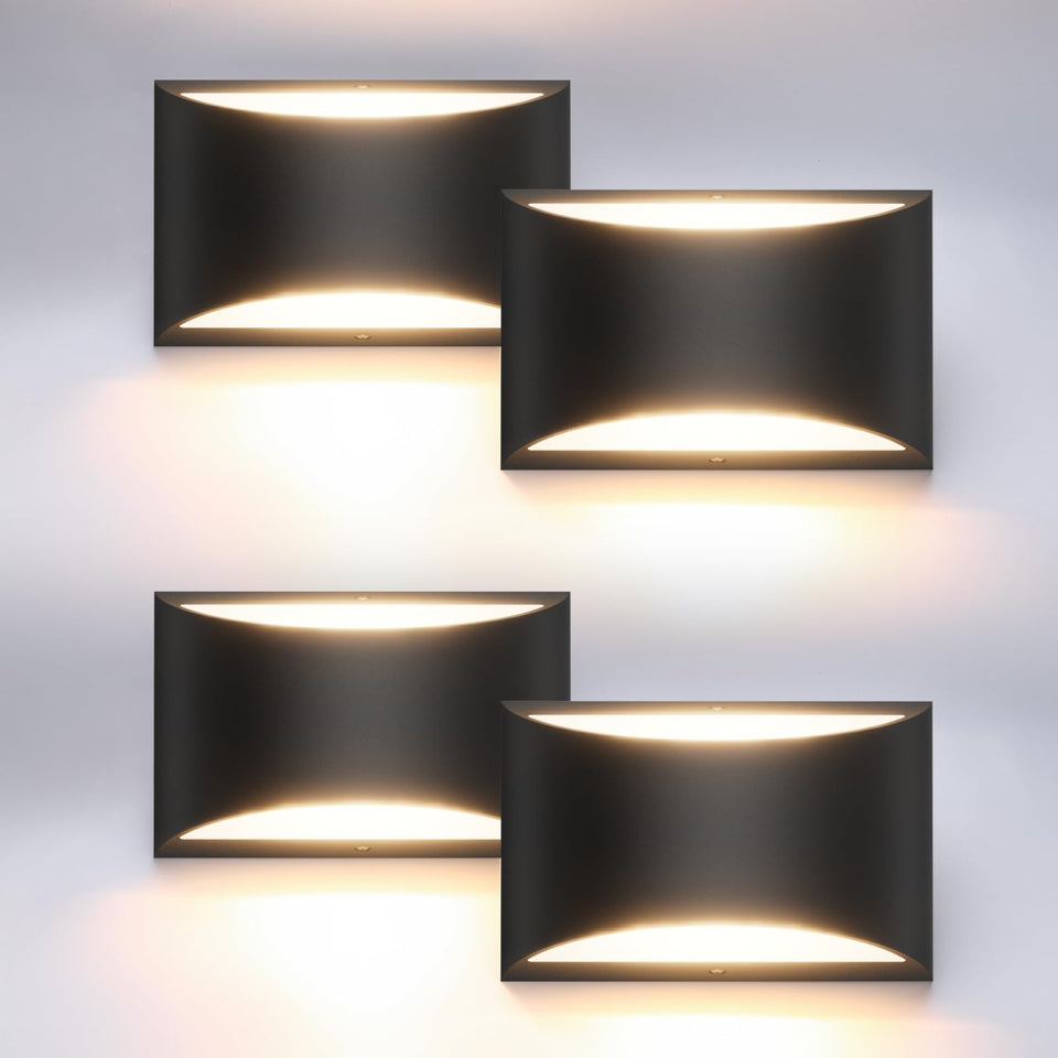 Aipsun 4-pack wall sconce with up-down light for balanced ambient illumination.