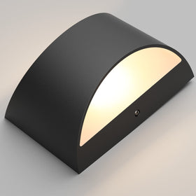 Aipsun black modern LED wall sconce side view showing slim profile