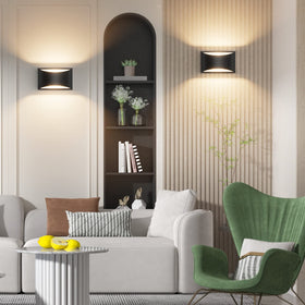 Aipsun black wall sconce unit in box for easy unboxing