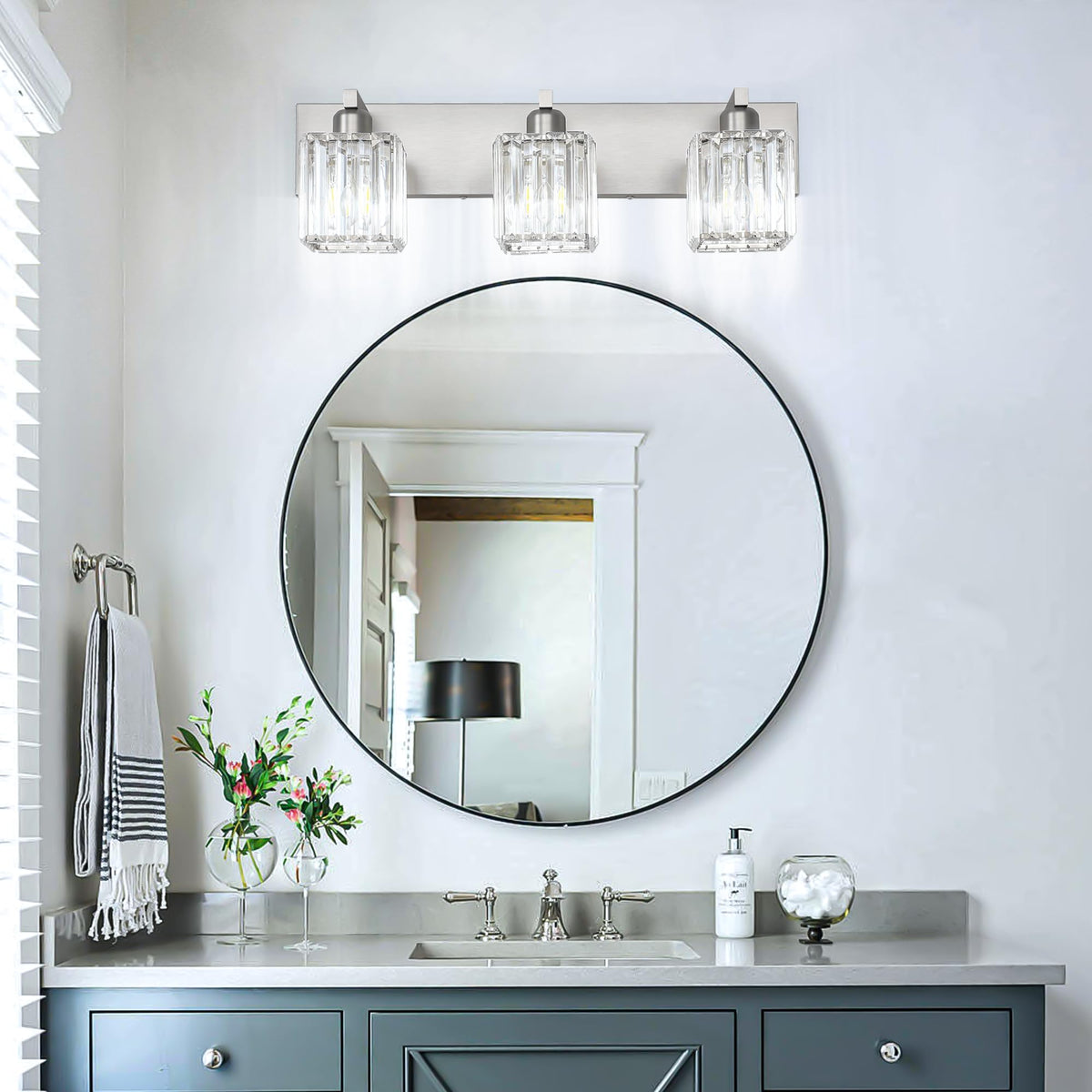 Aipsun brushed nickel finish resists corrosion for long-lasting bathroom elegance.