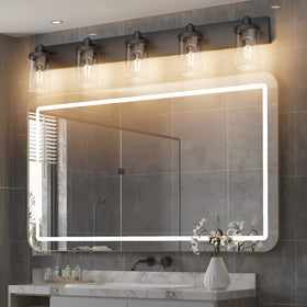 Aipsun matte black aluminum finish vanity light built to resist corrosion