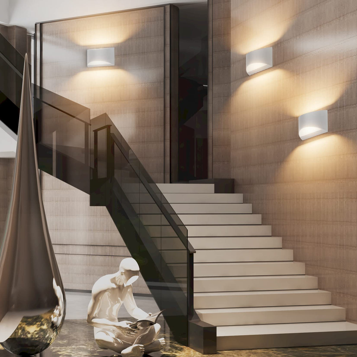 Aipsun paintable finish wall sconce ready to match decor
