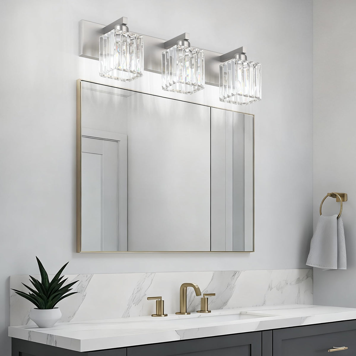 Aipsun crystal shades offer brilliant light diffusion and easy cleaning.
