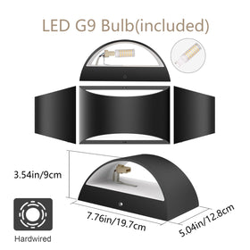 Aipsun replaceable G9 bulb no batteries, simple bulb swap