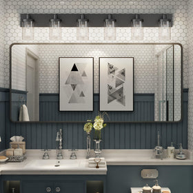 Aipsun 48in fixture in a bathroom setting with mirror